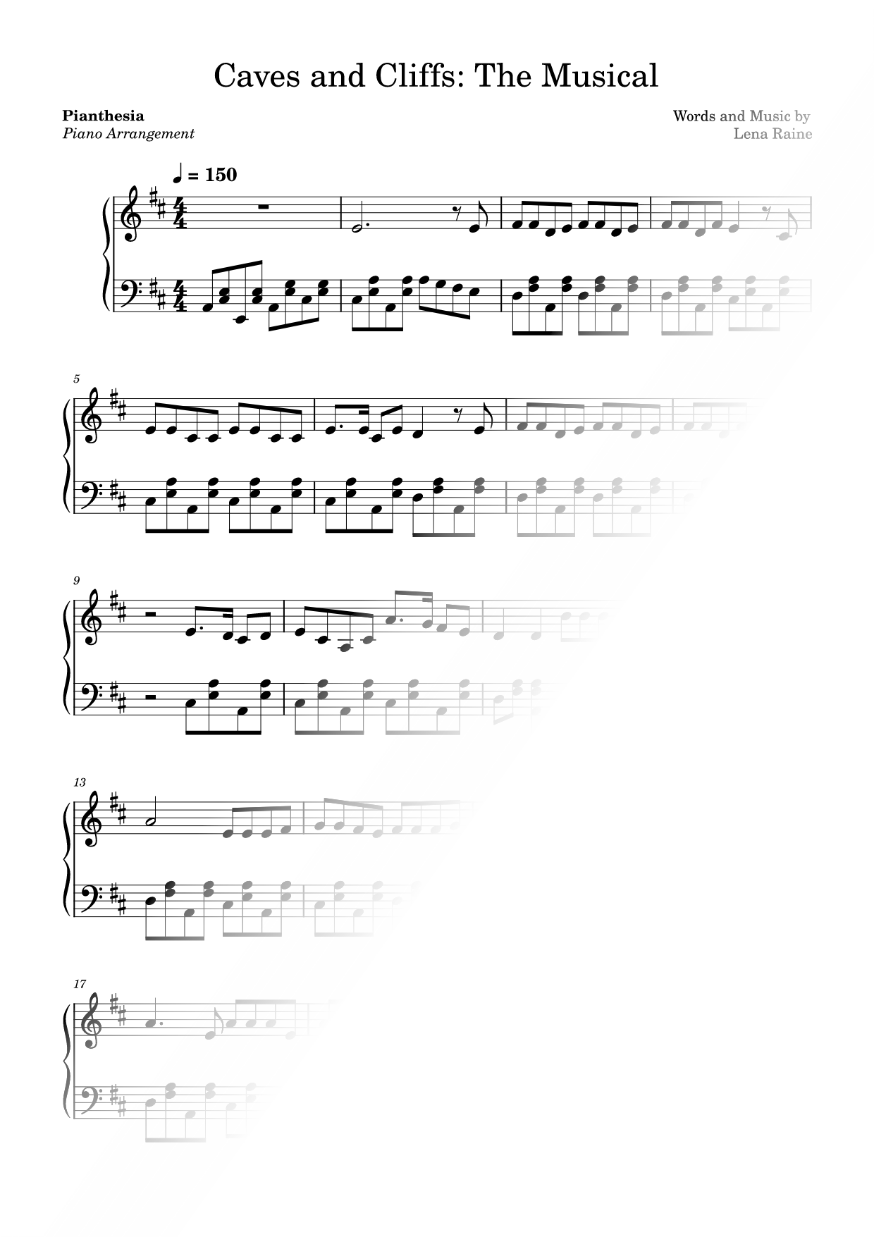 Caves & Cliffs: The Musical