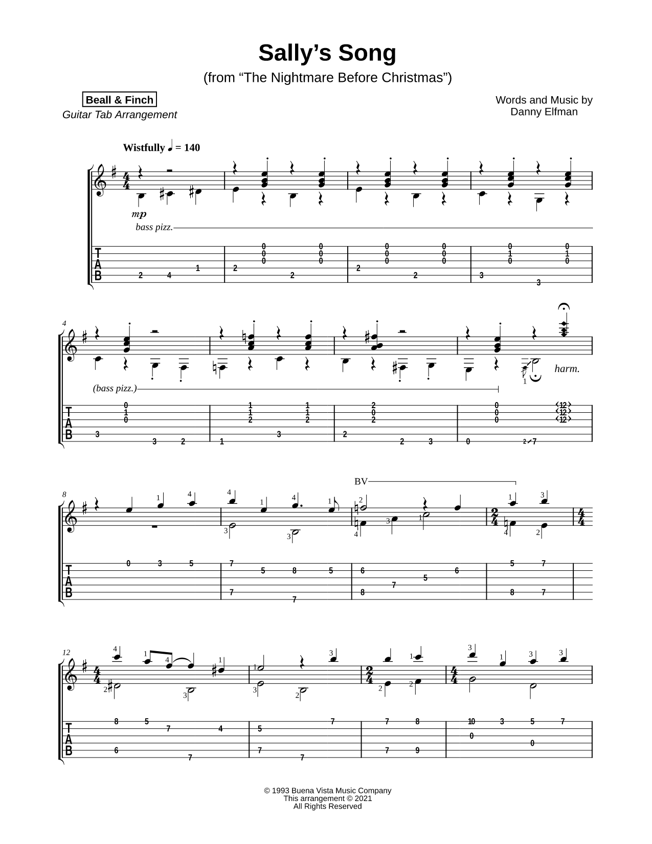 Sally's Song