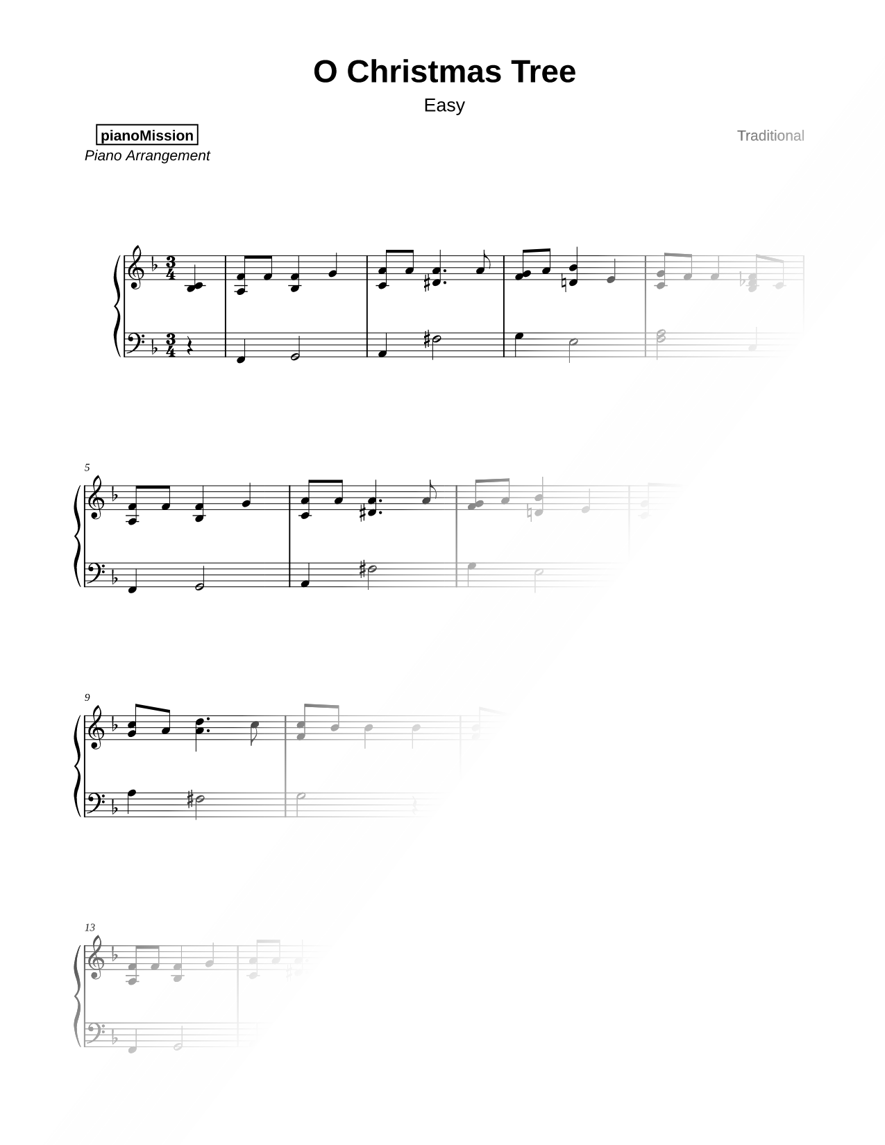 O Christmas Tree [easy]