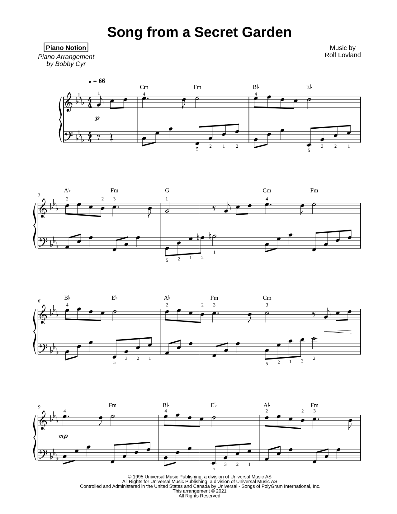 Song from a Secret Garden