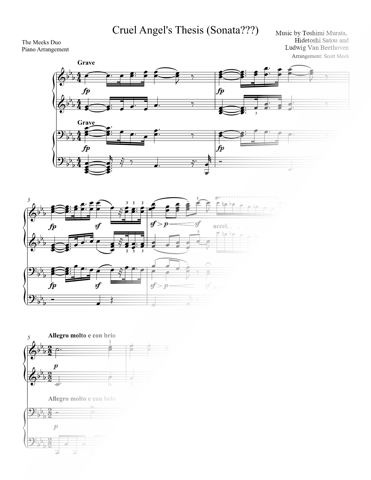 Cruel Angel's Thesis (Sonata???)