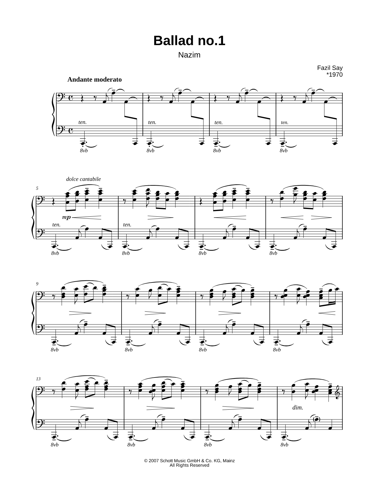 Ballad no. 1: Nazim