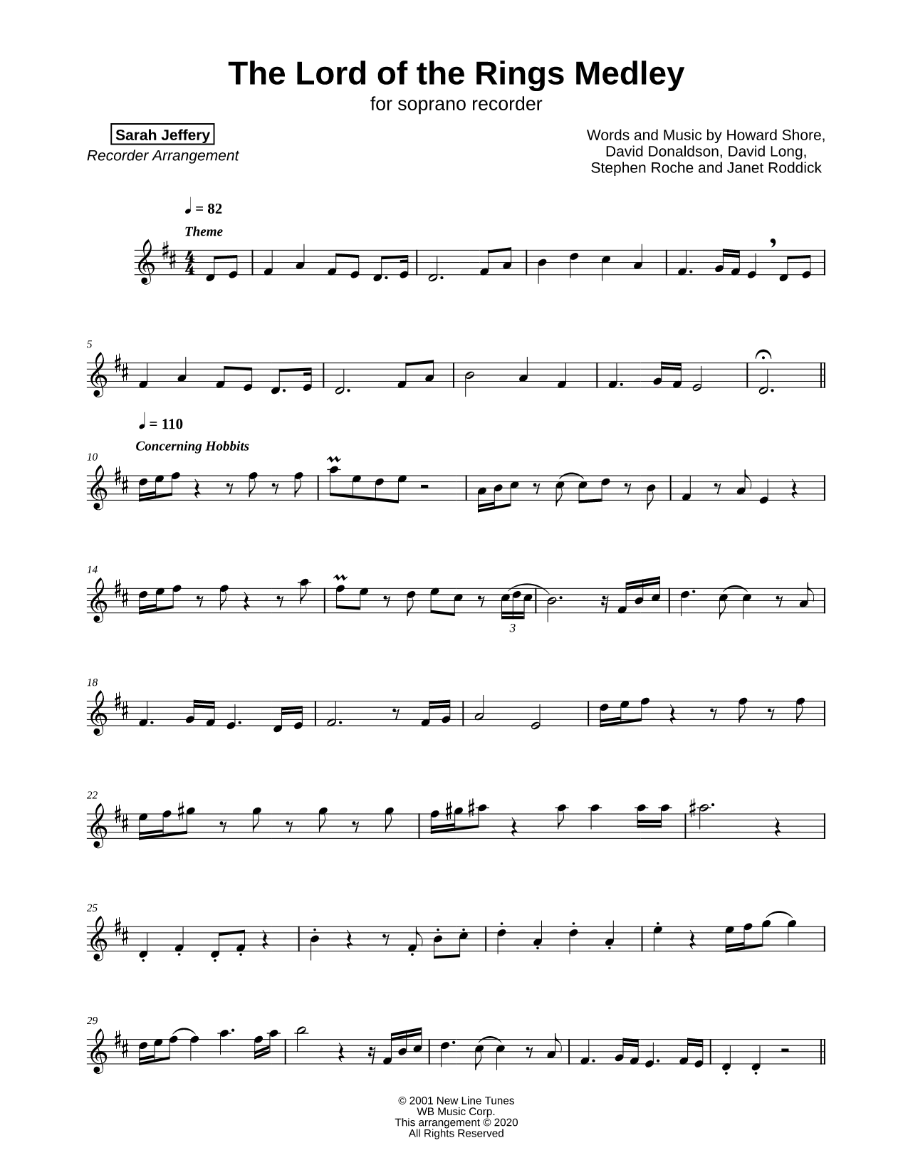 The Lord of the Rings Medley