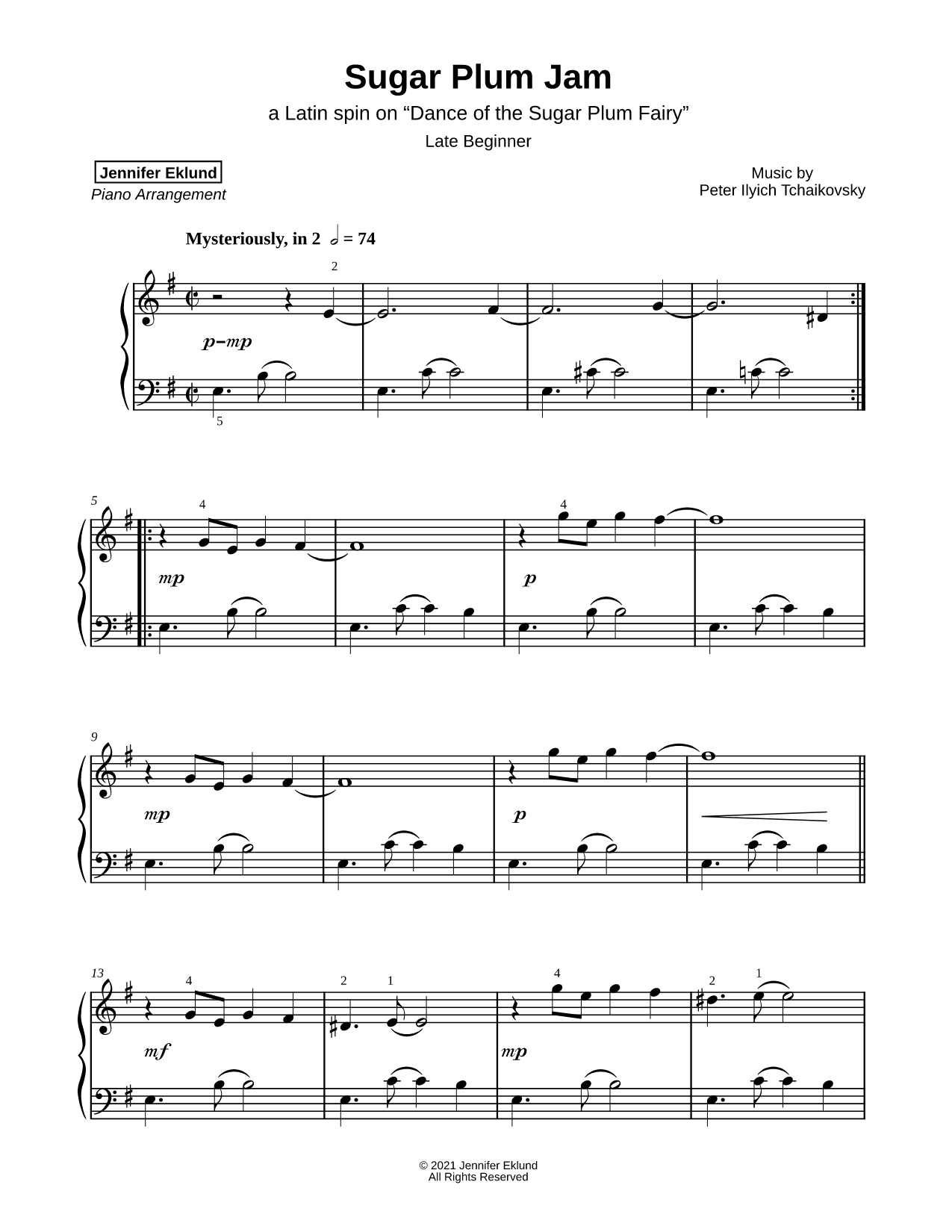 Sugar Plum Jam [late beginner]