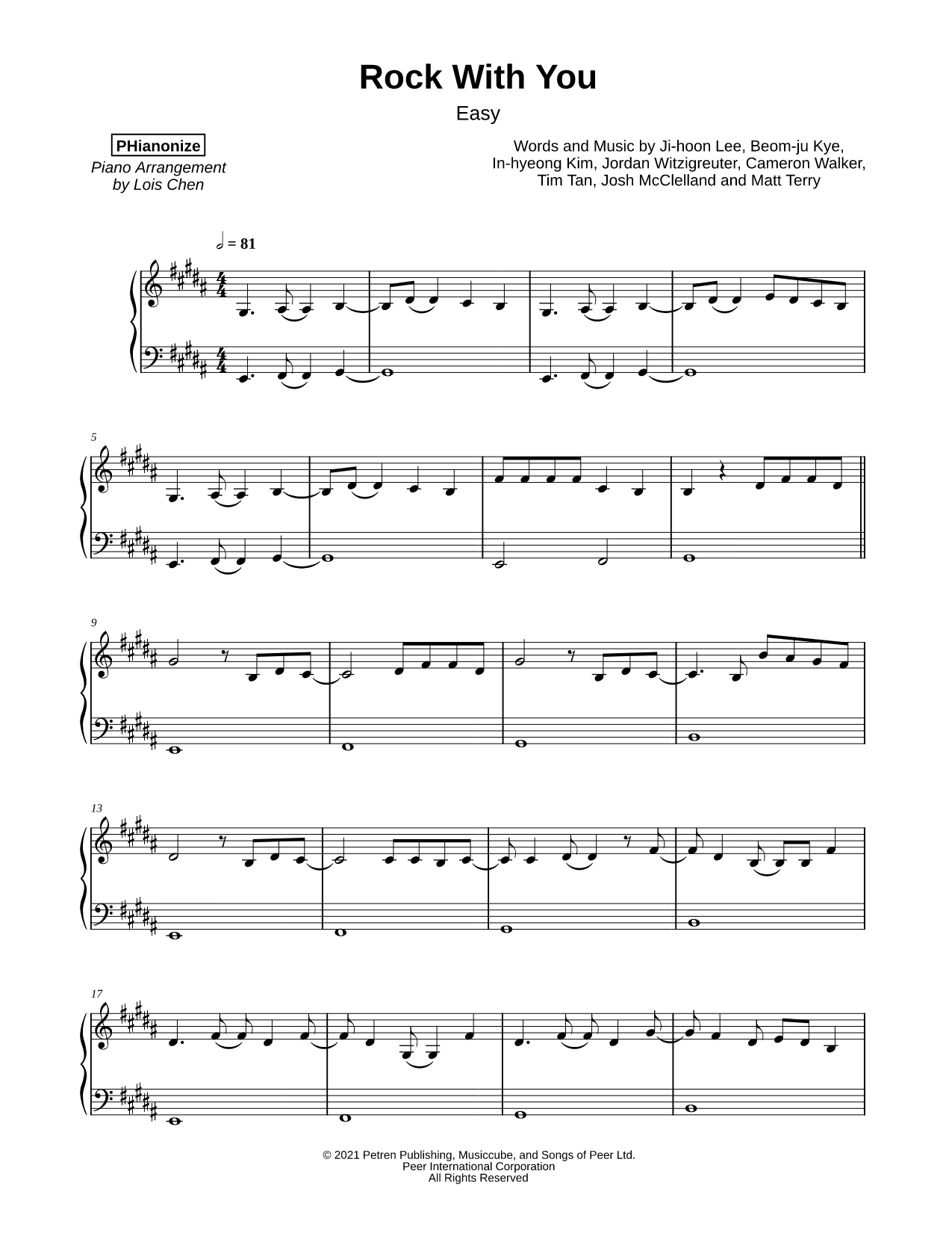 Rock with you [easy]