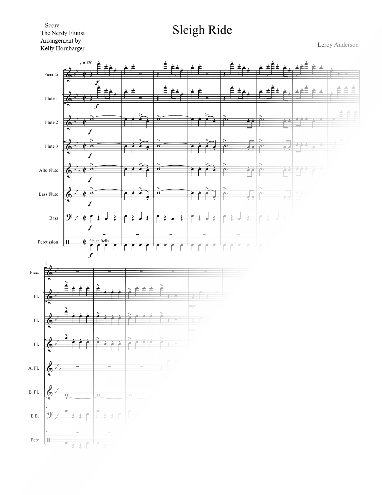 Sleigh Ride - Flute Ensemble