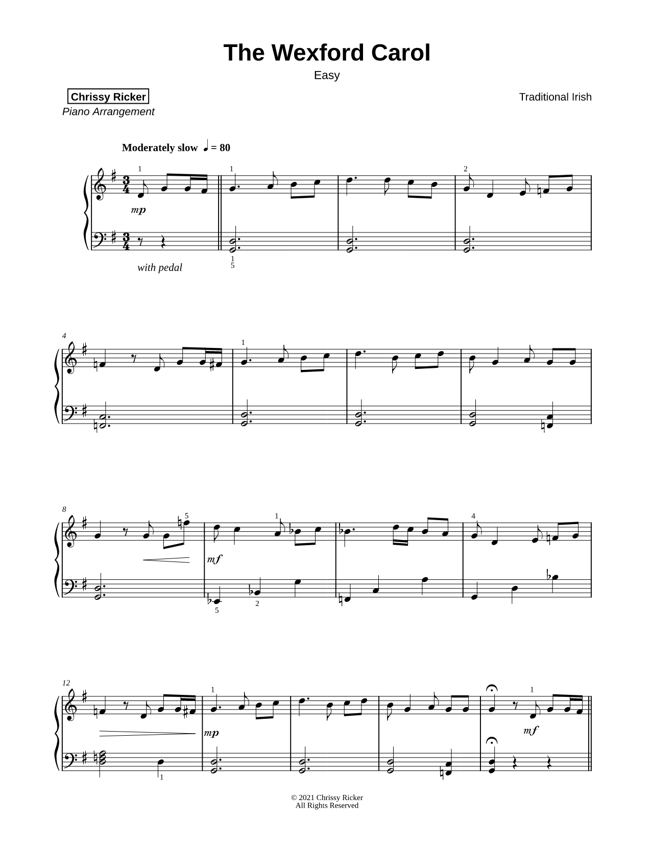 Wexford Carol [easy]