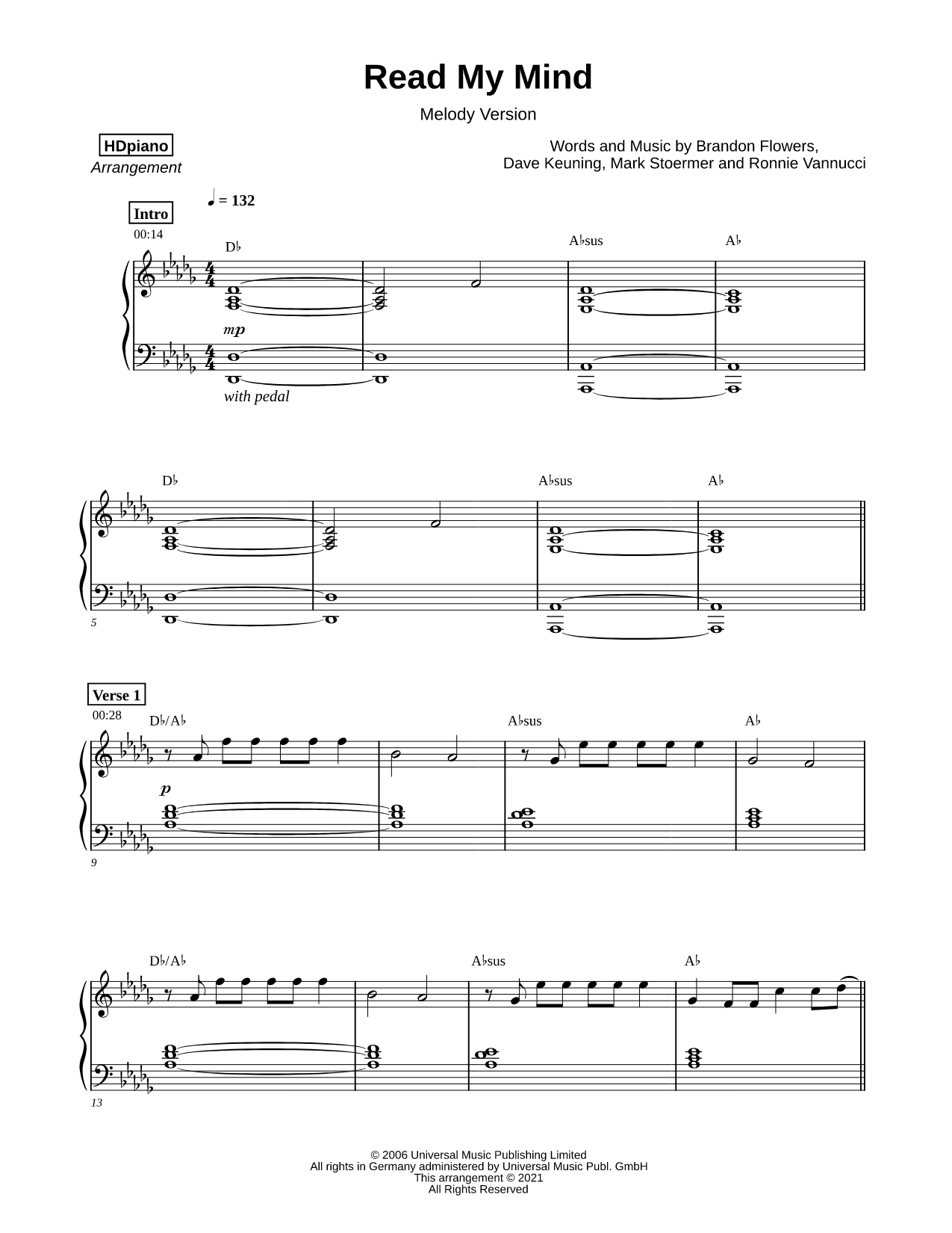 Read My Mind [melody version]
