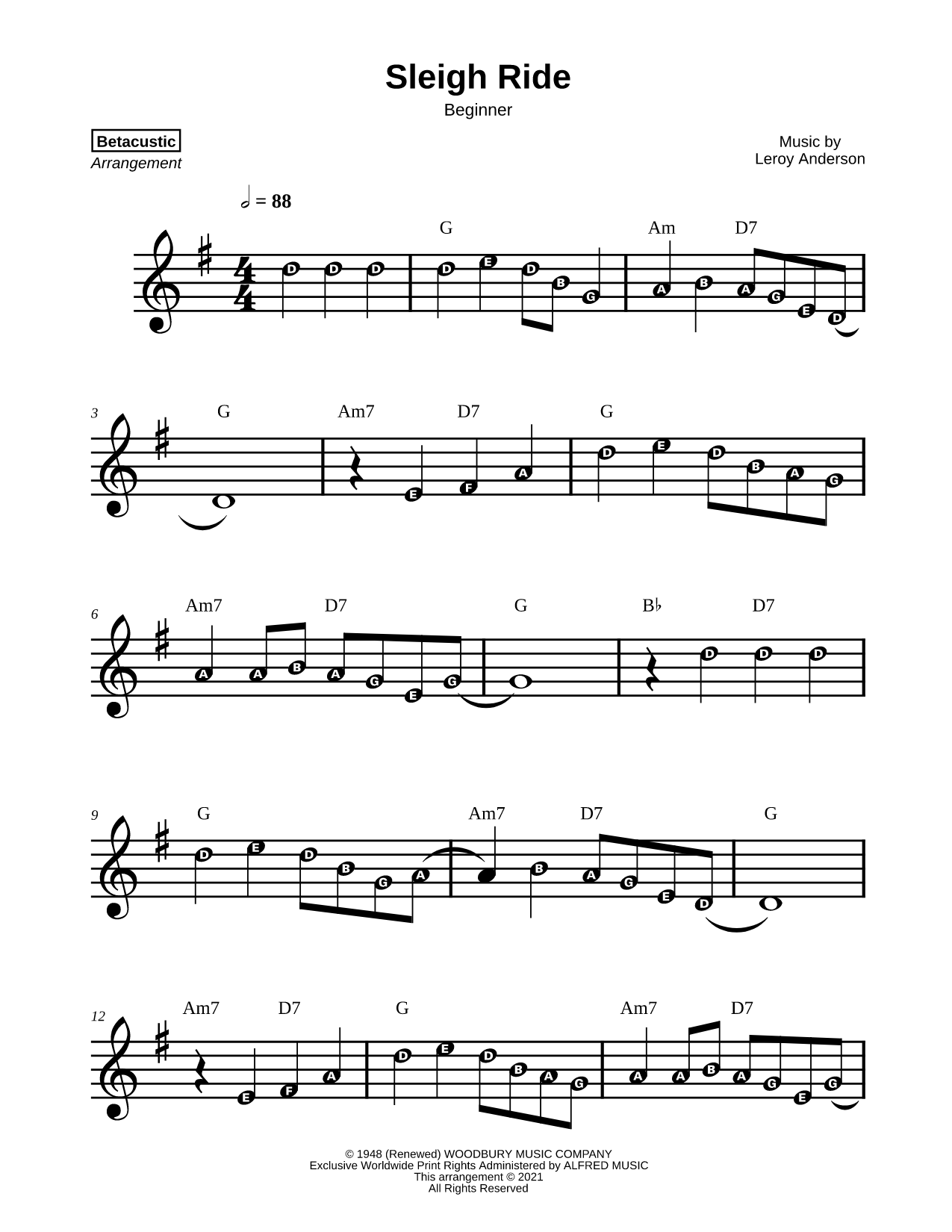 Sleigh Ride [beginner]