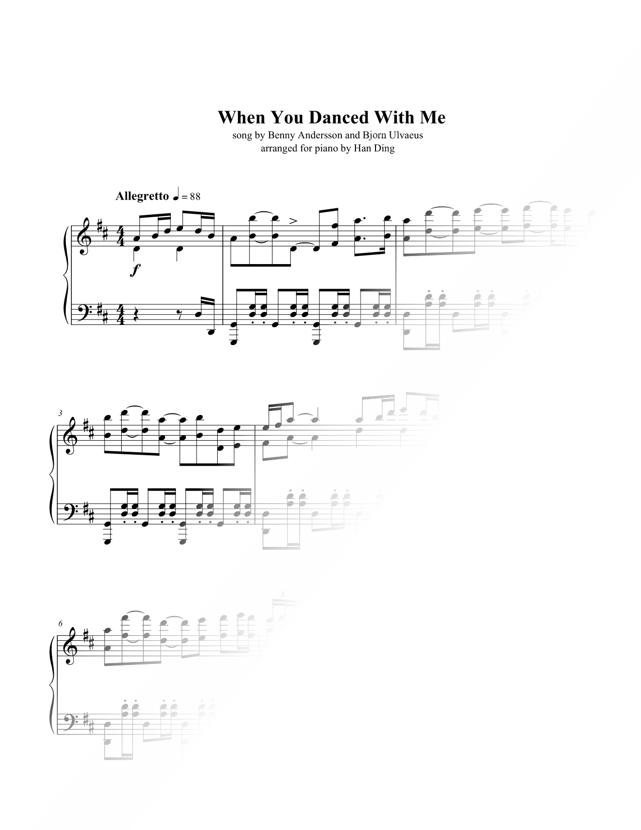 When You Danced With Me