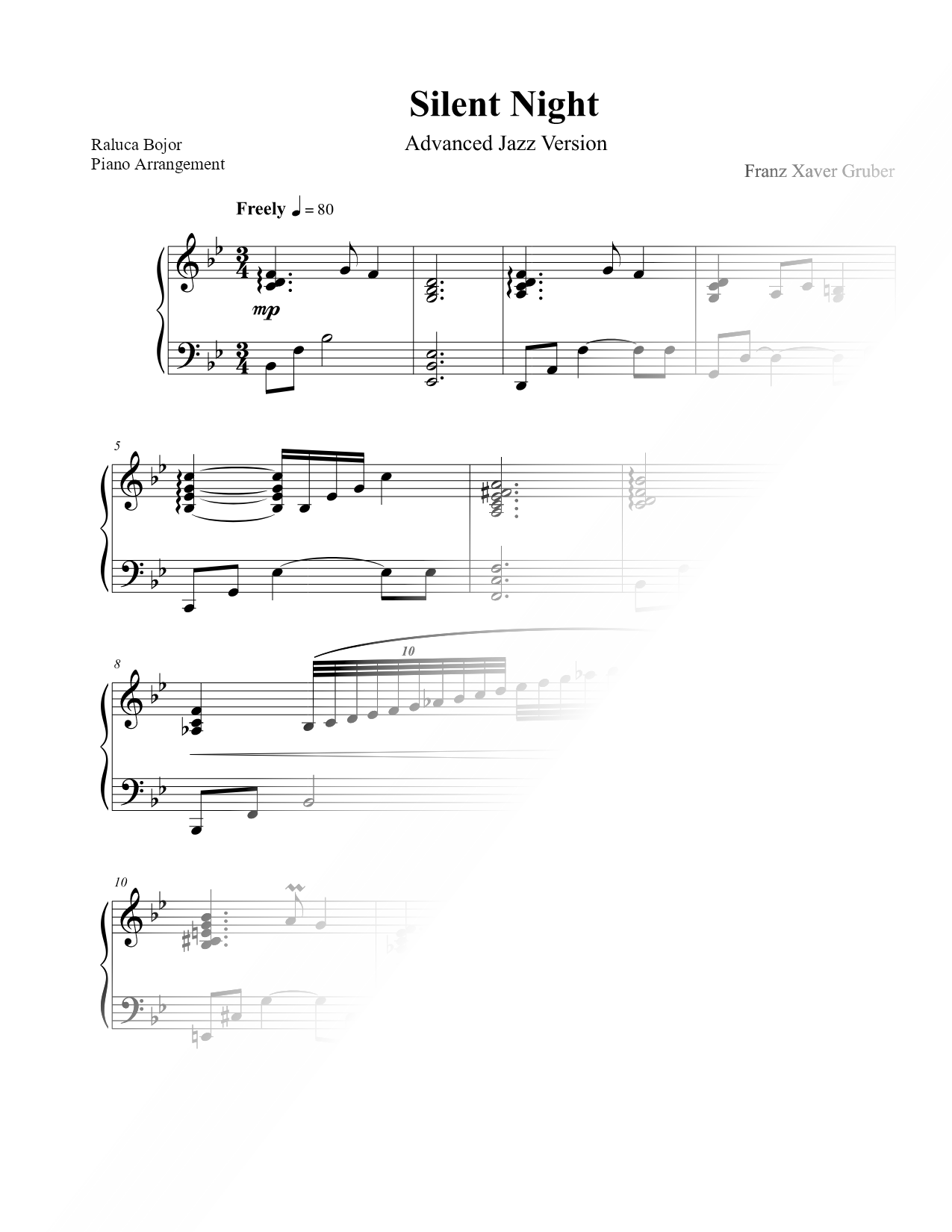 Silent Night [advanced jazz version]