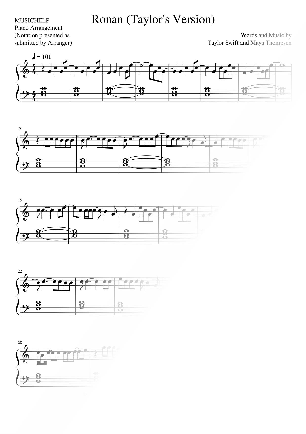 Ronan (Taylor's Version)