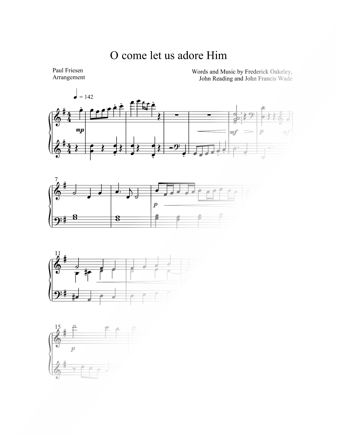 O Come, All Ye Faithful