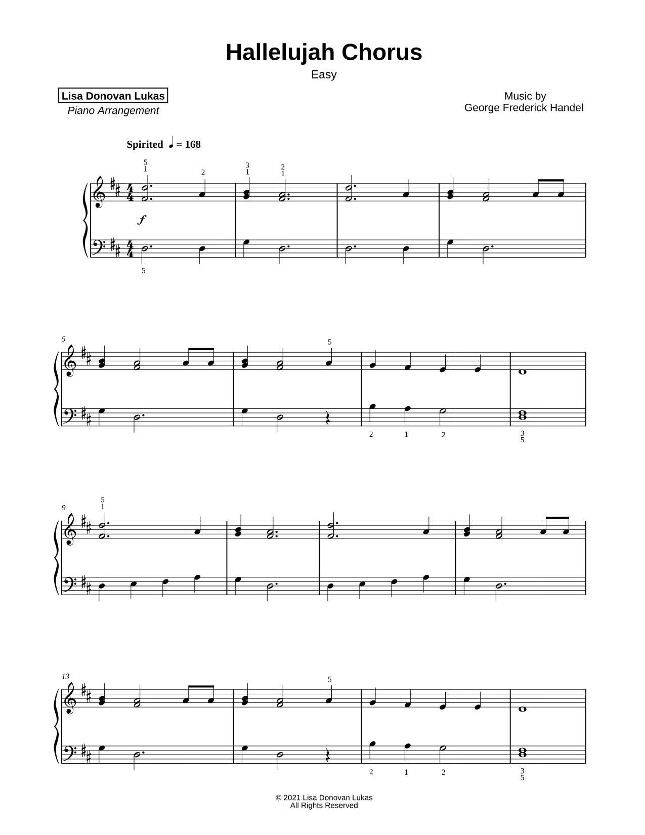 Hallelujah Chorus [easy]