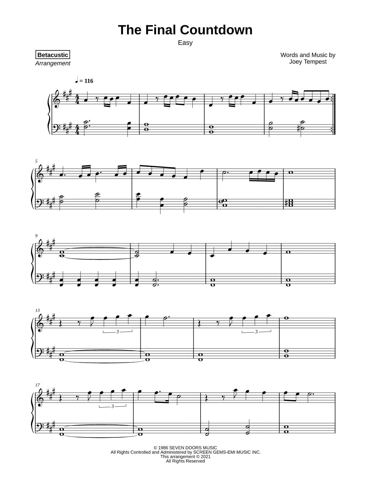 The Final Countdown [easy]