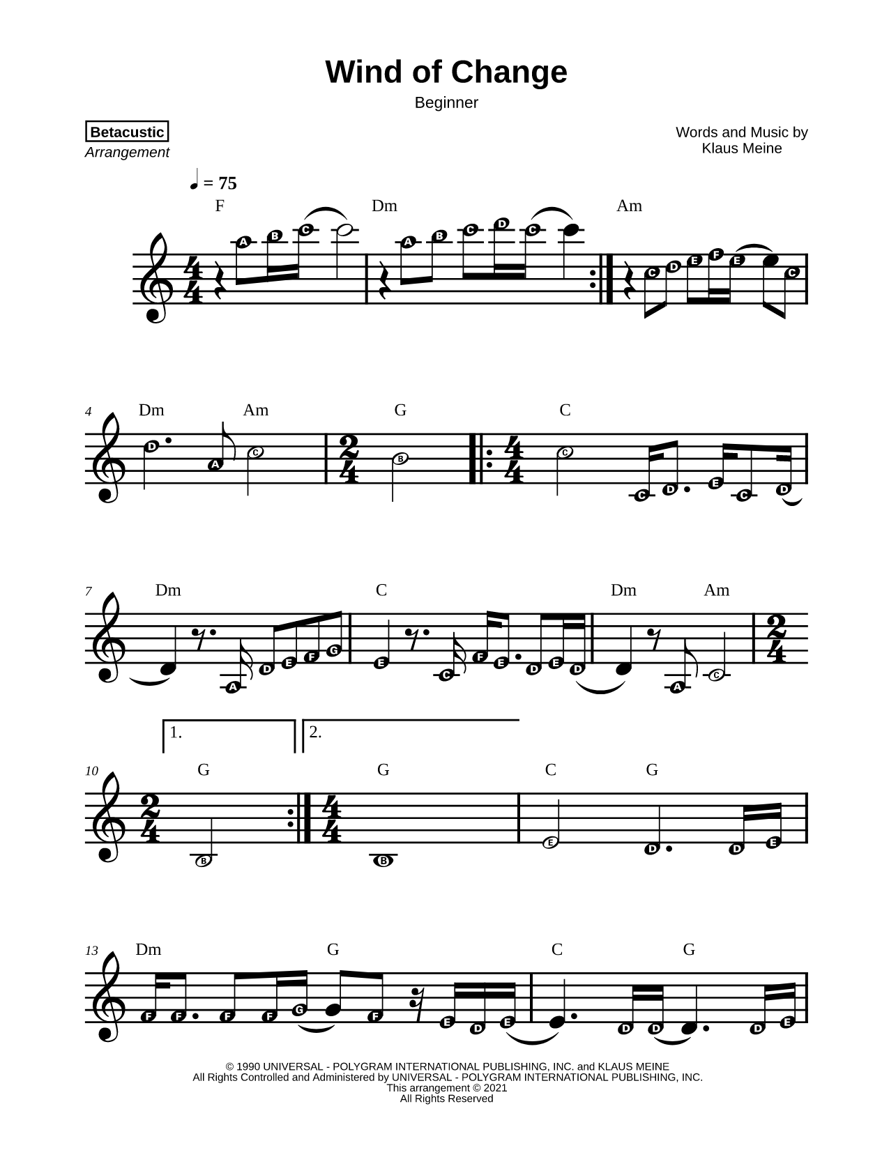 Wind of Change [beginner]