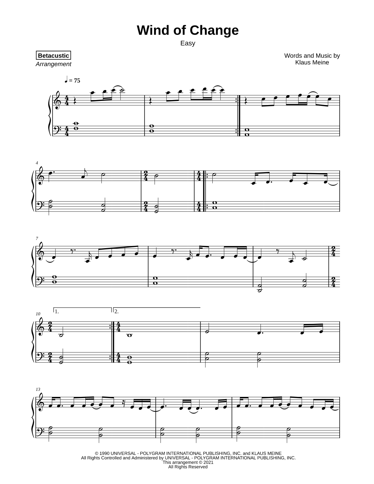 Wind of Change [easy]