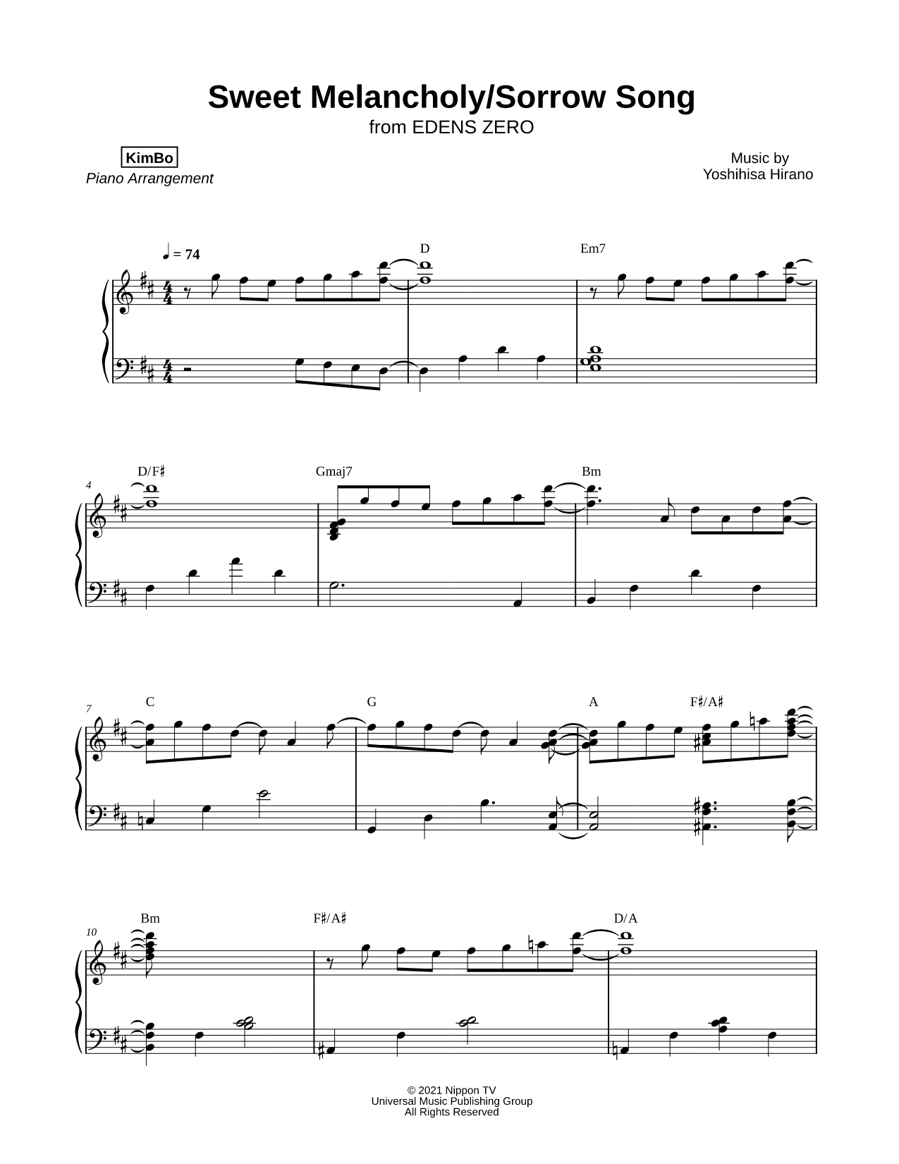 Sweet Melancholy / Sorrow Song