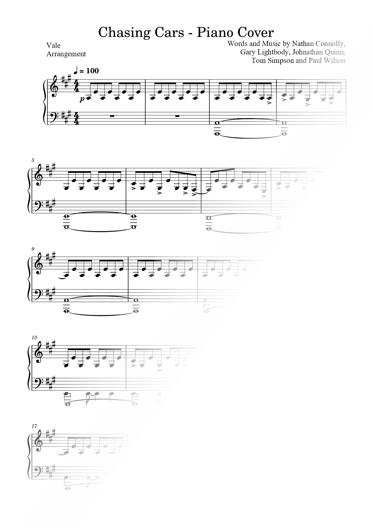 Chasing Cars