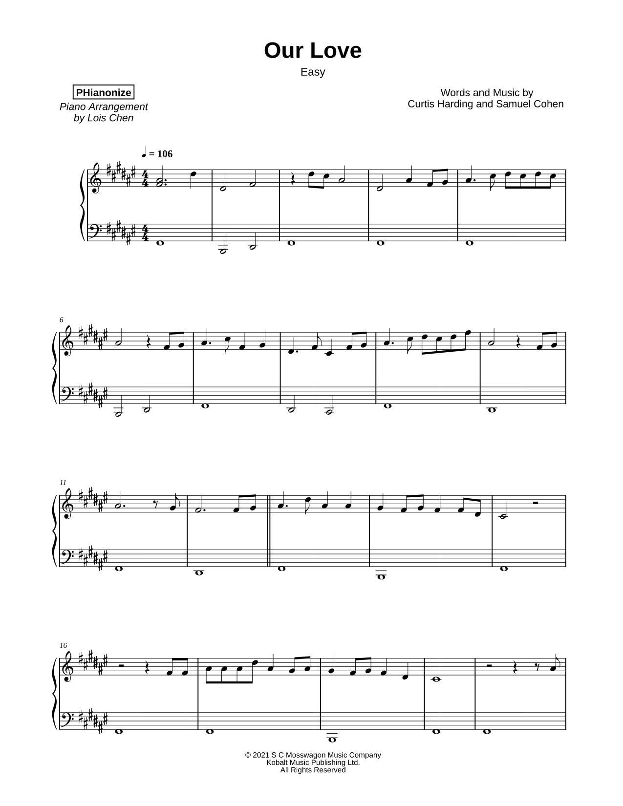 Our Love [easy]