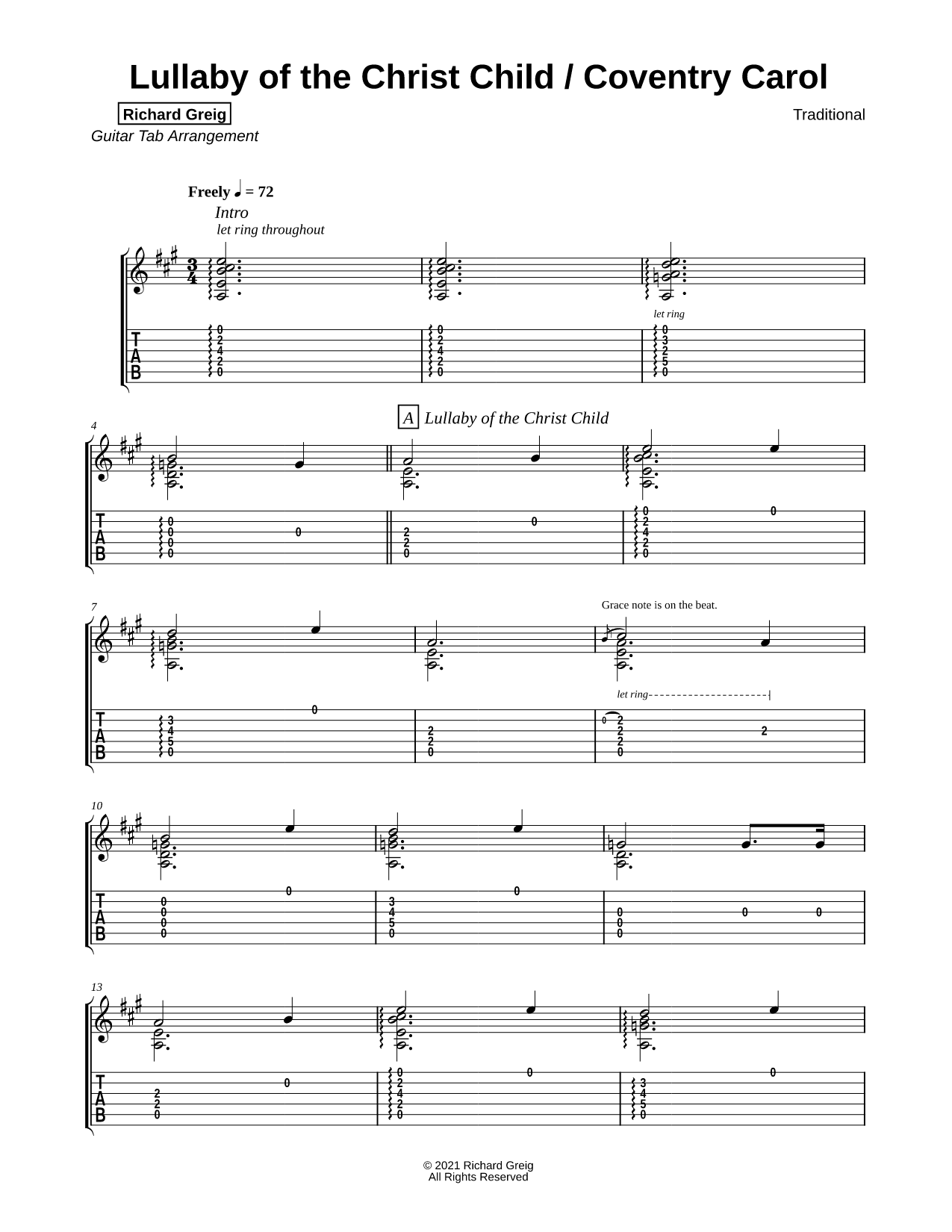 Lullaby of the Christ Child / Coventry Carol