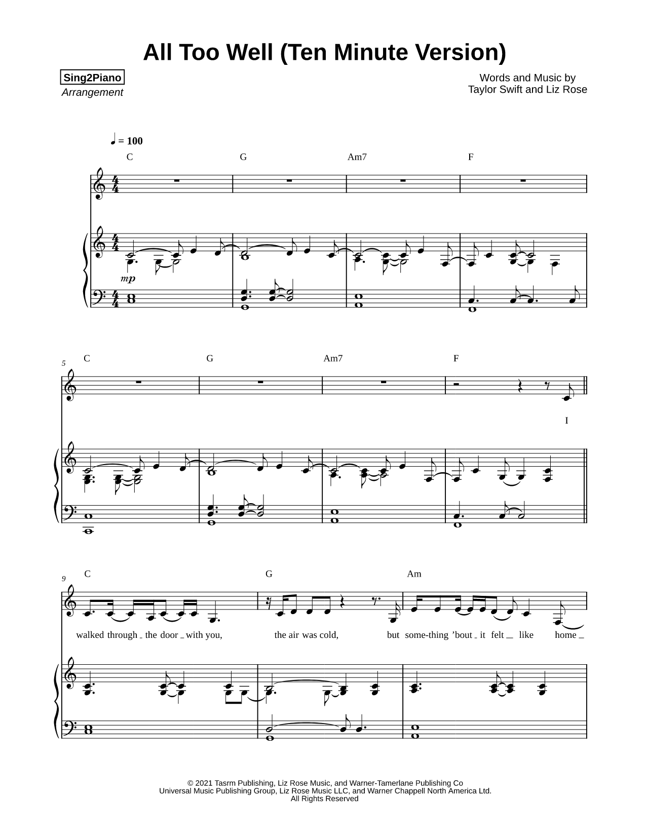 All Too Well (10 Minute Version)
