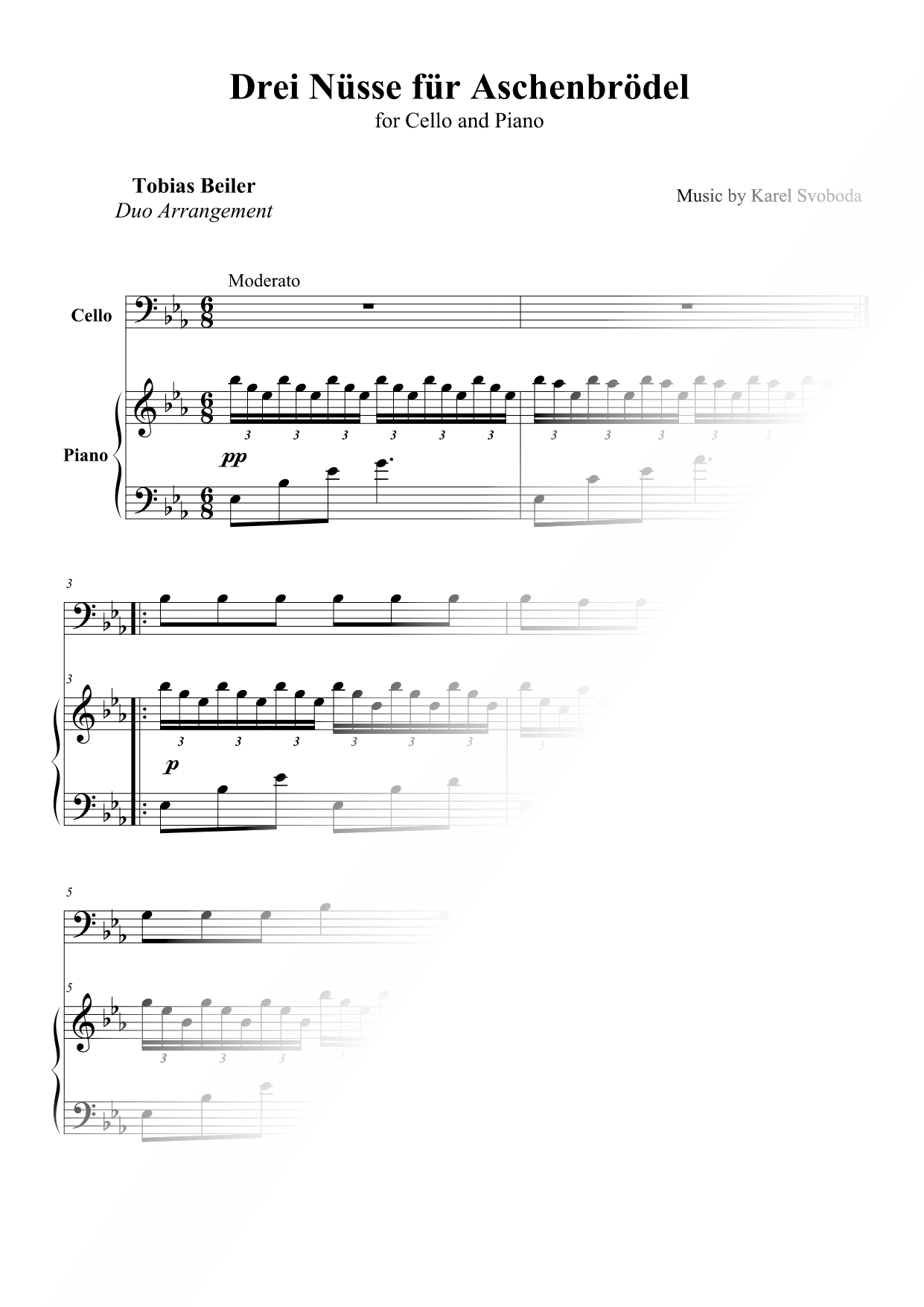 Drei Nüsse für Aschenbrödel - Cello & Piano