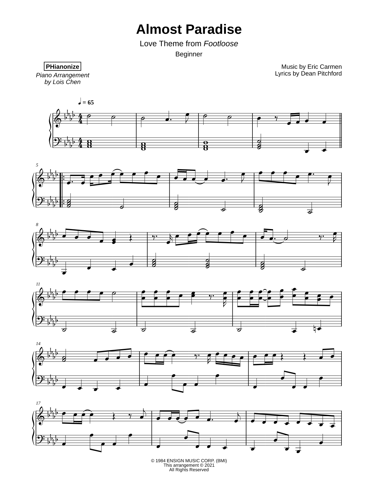 Almost Paradise [beginner]
