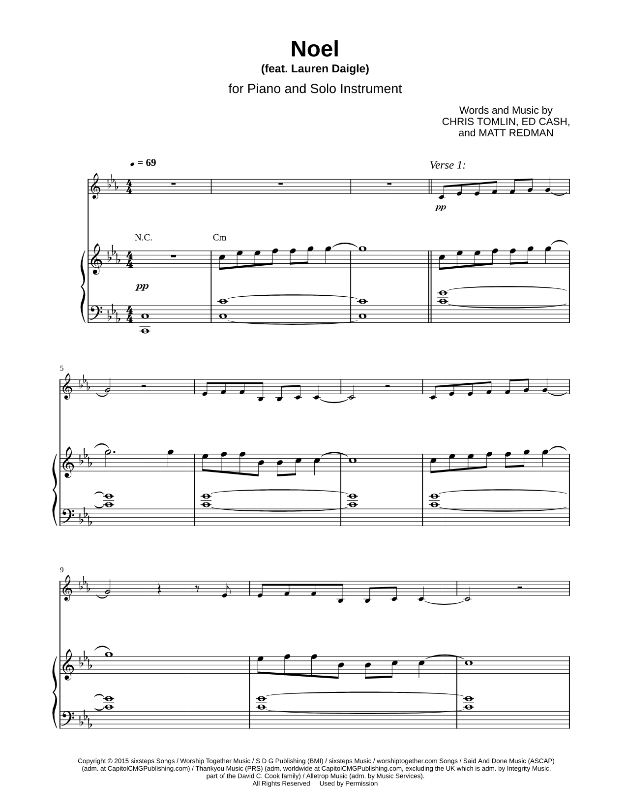 Noel - Piano Accompaniment