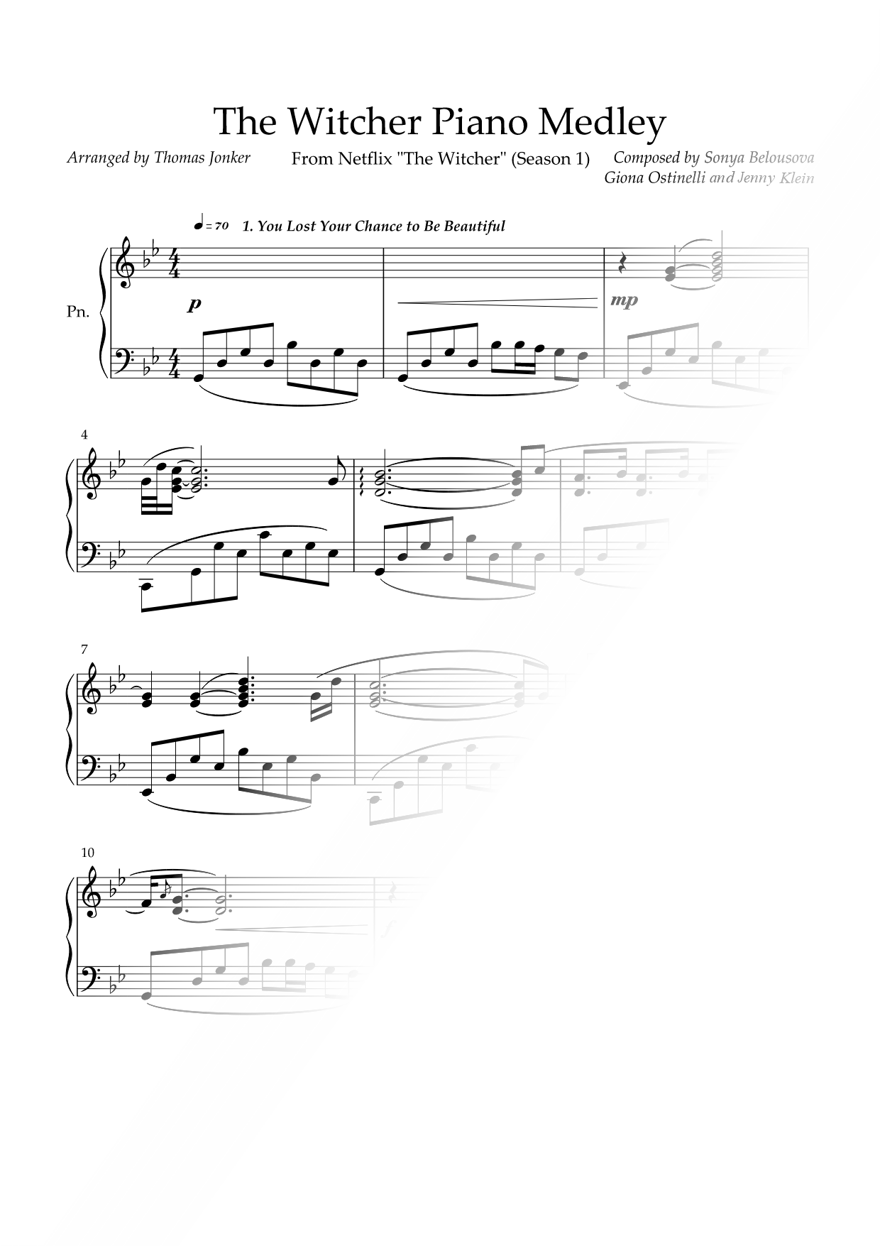The Witcher Piano Medley