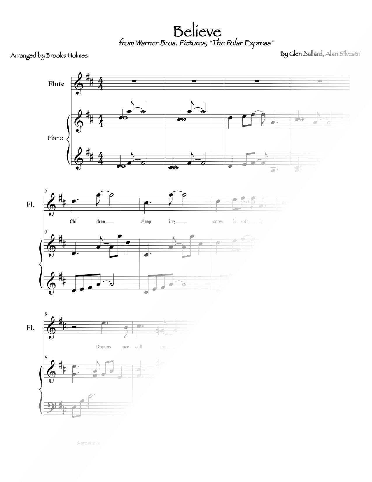 Believe - Flute & Piano