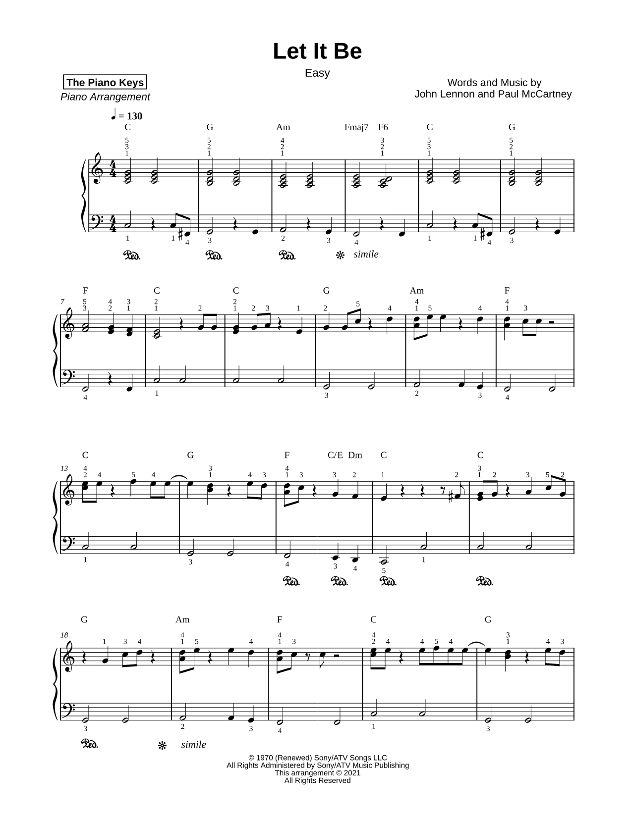 Let It Be [easy]