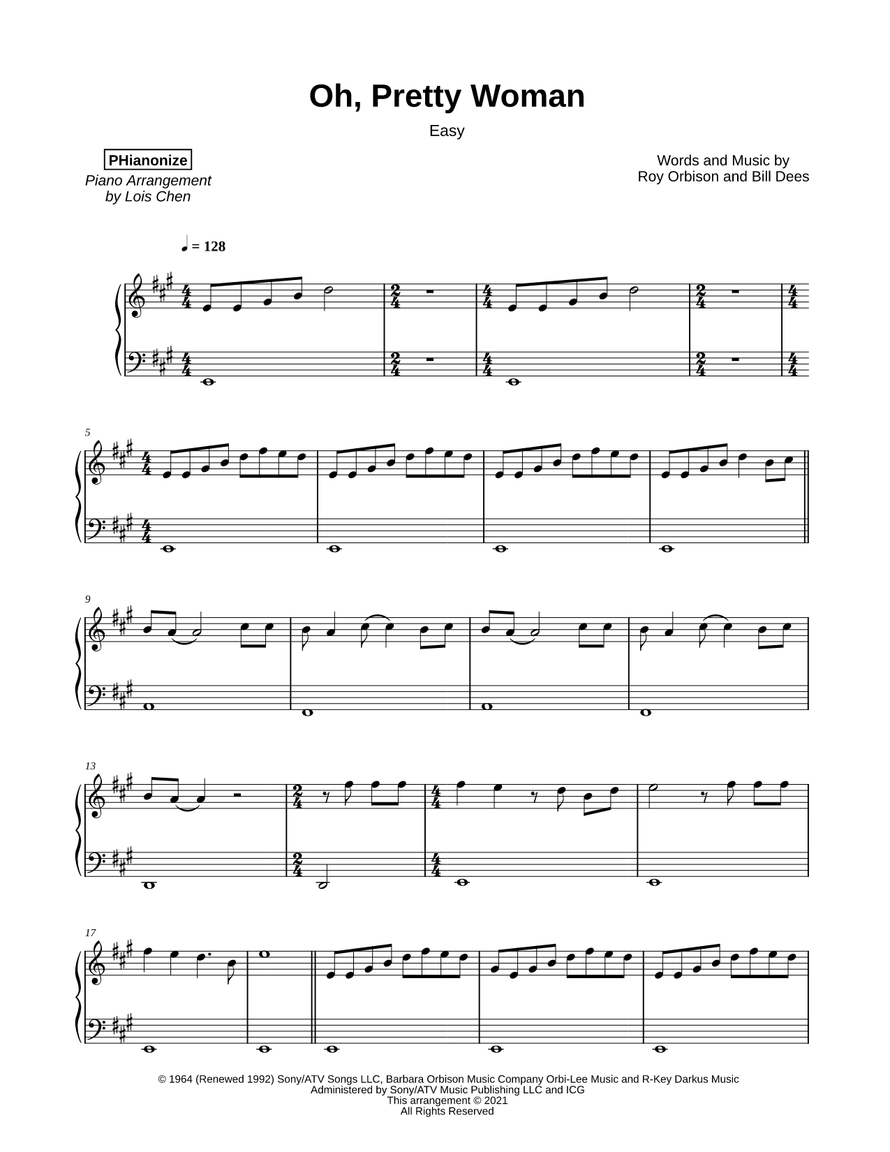 Oh, Pretty Woman [easy]
