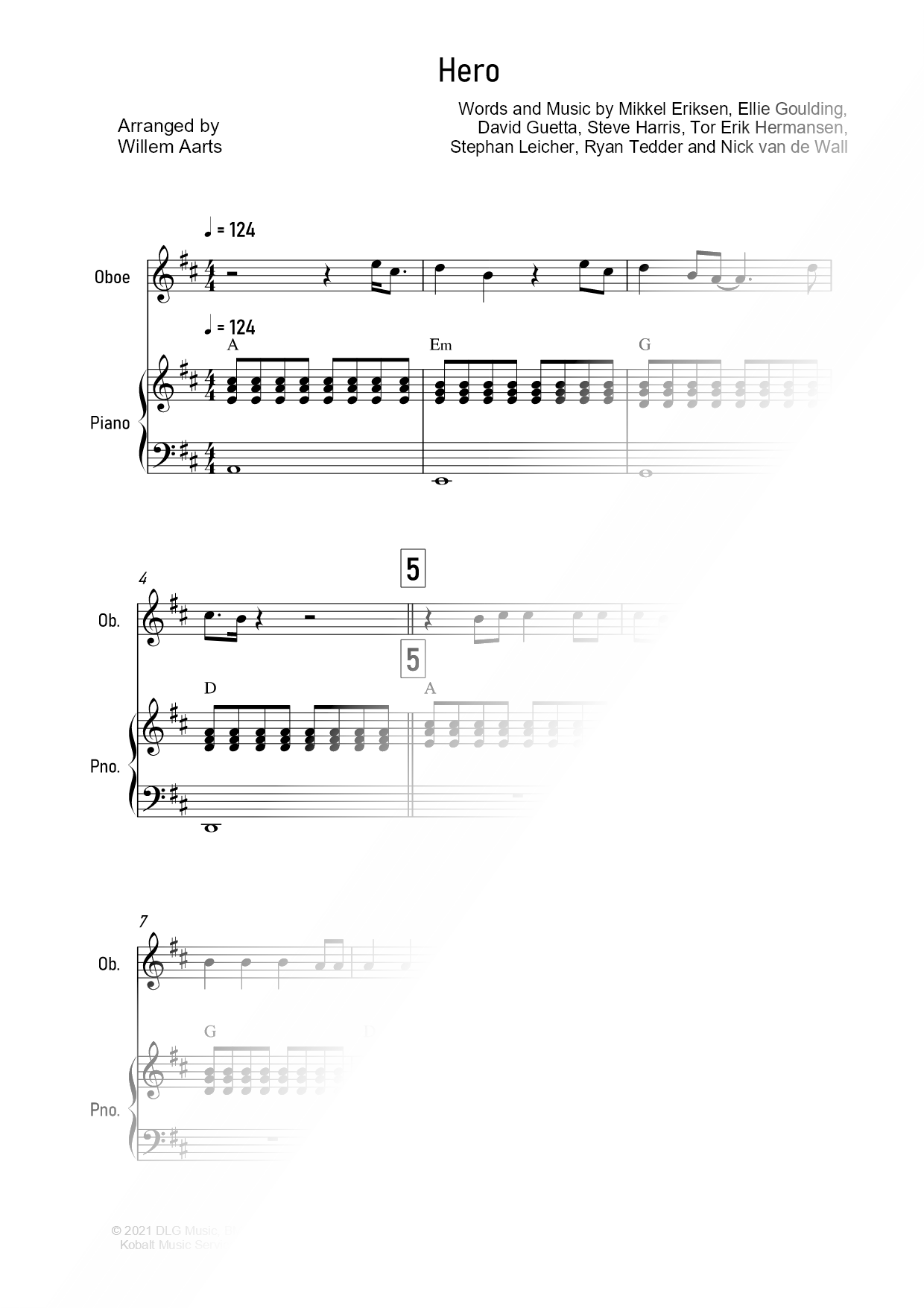 Hero - Oboe & Piano