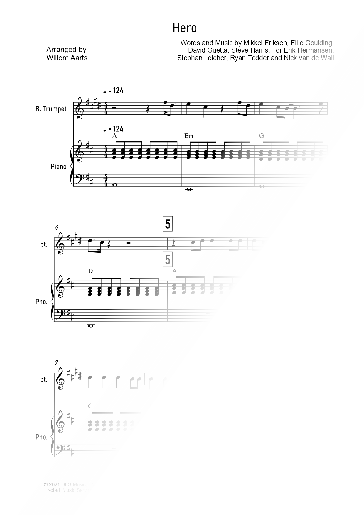 Hero - Trumpet & Piano