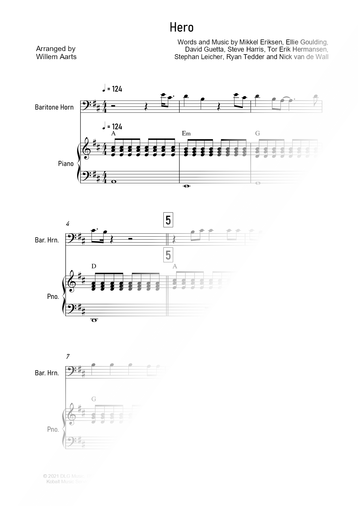 Hero - Baritone Horn & Piano