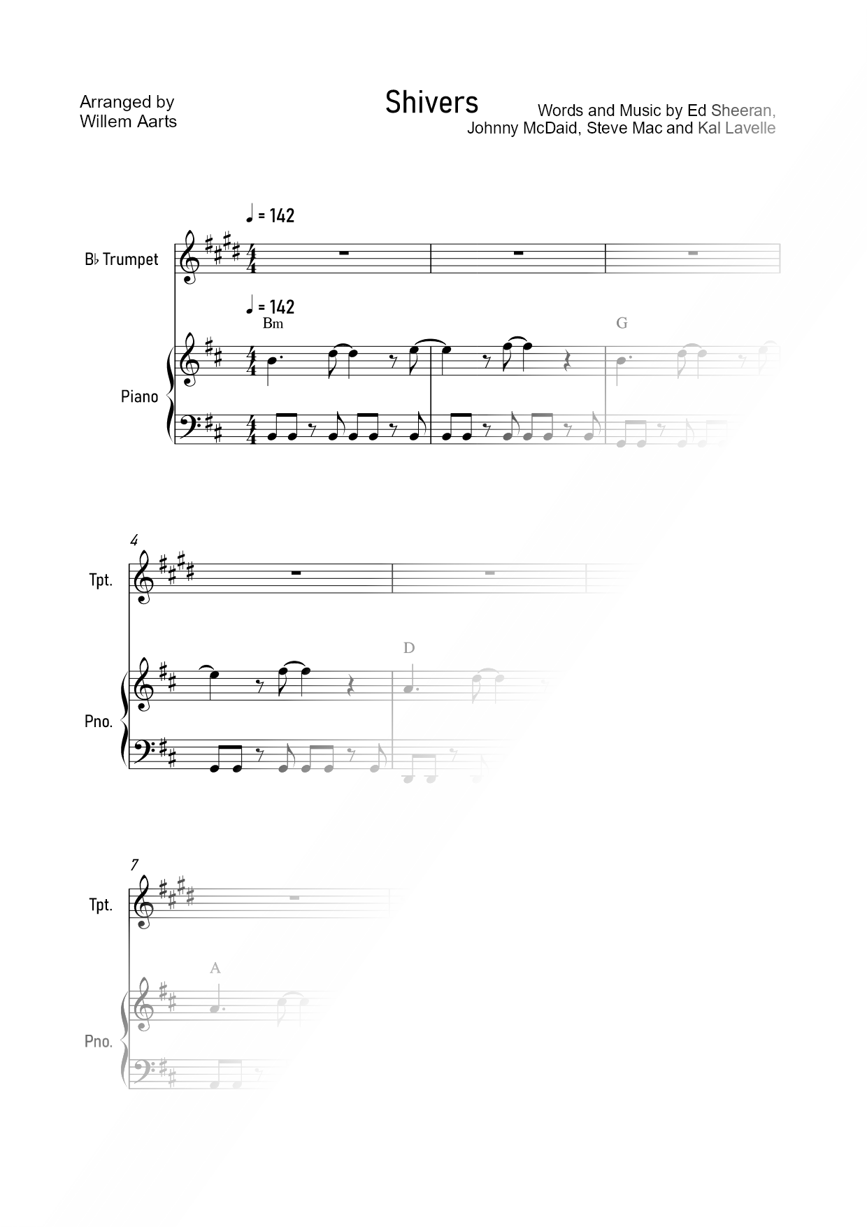 Shivers - Trumpet & Piano