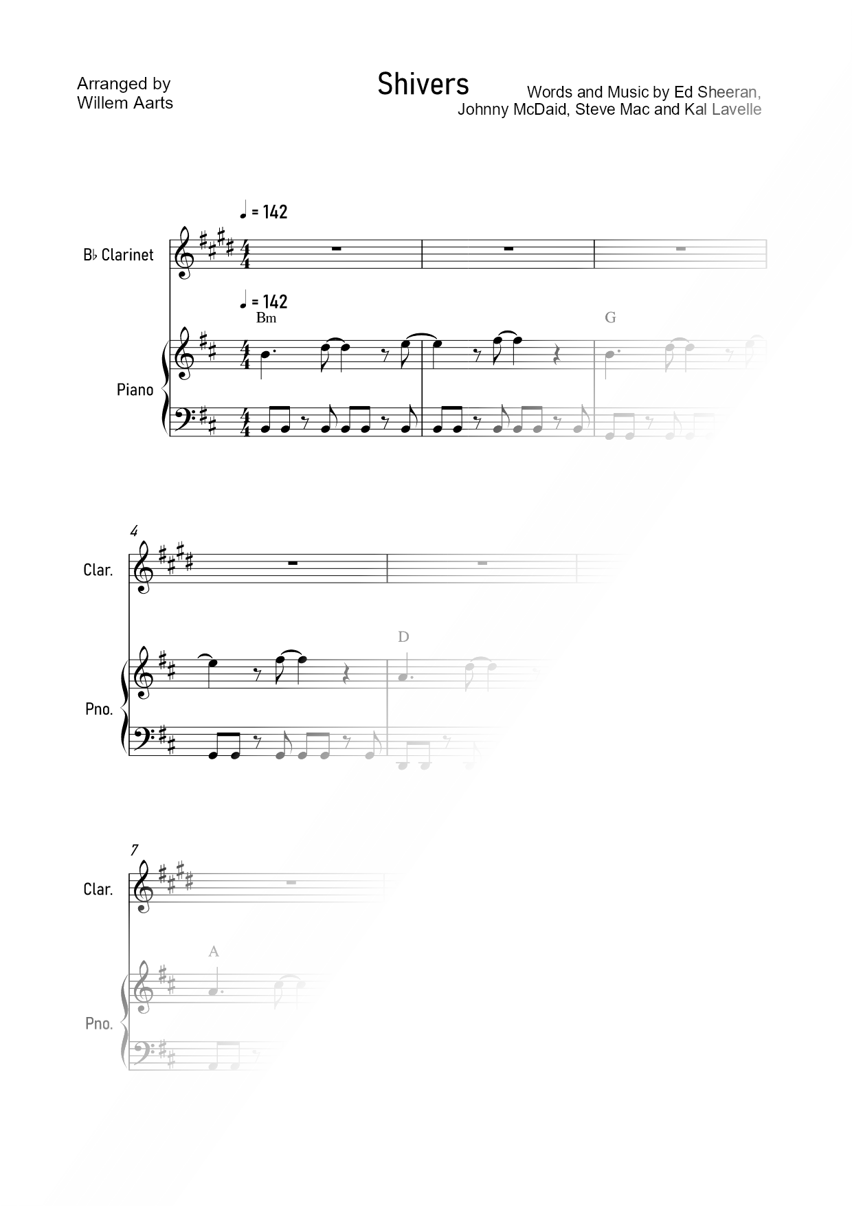 Shivers - Clarinet & Piano