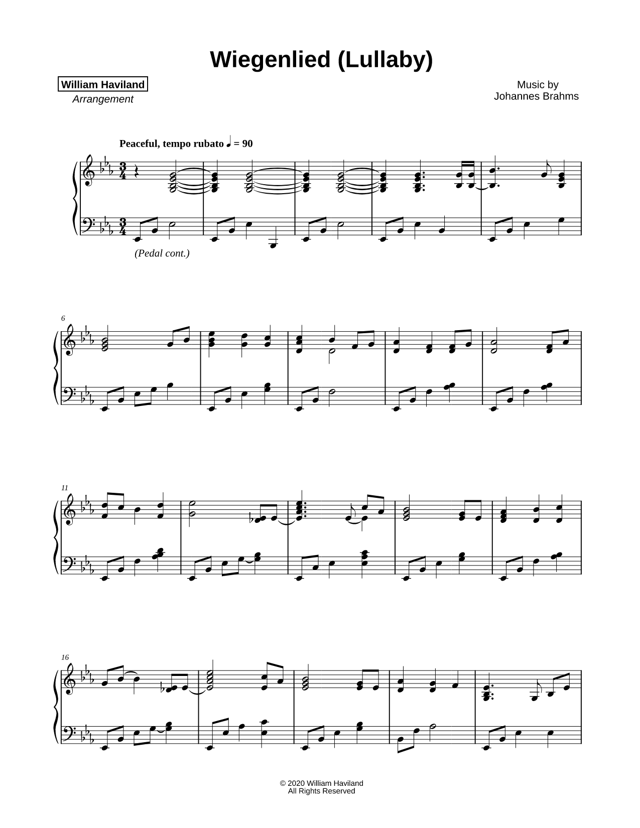 Brahms' Lullaby (Wiegenlied)