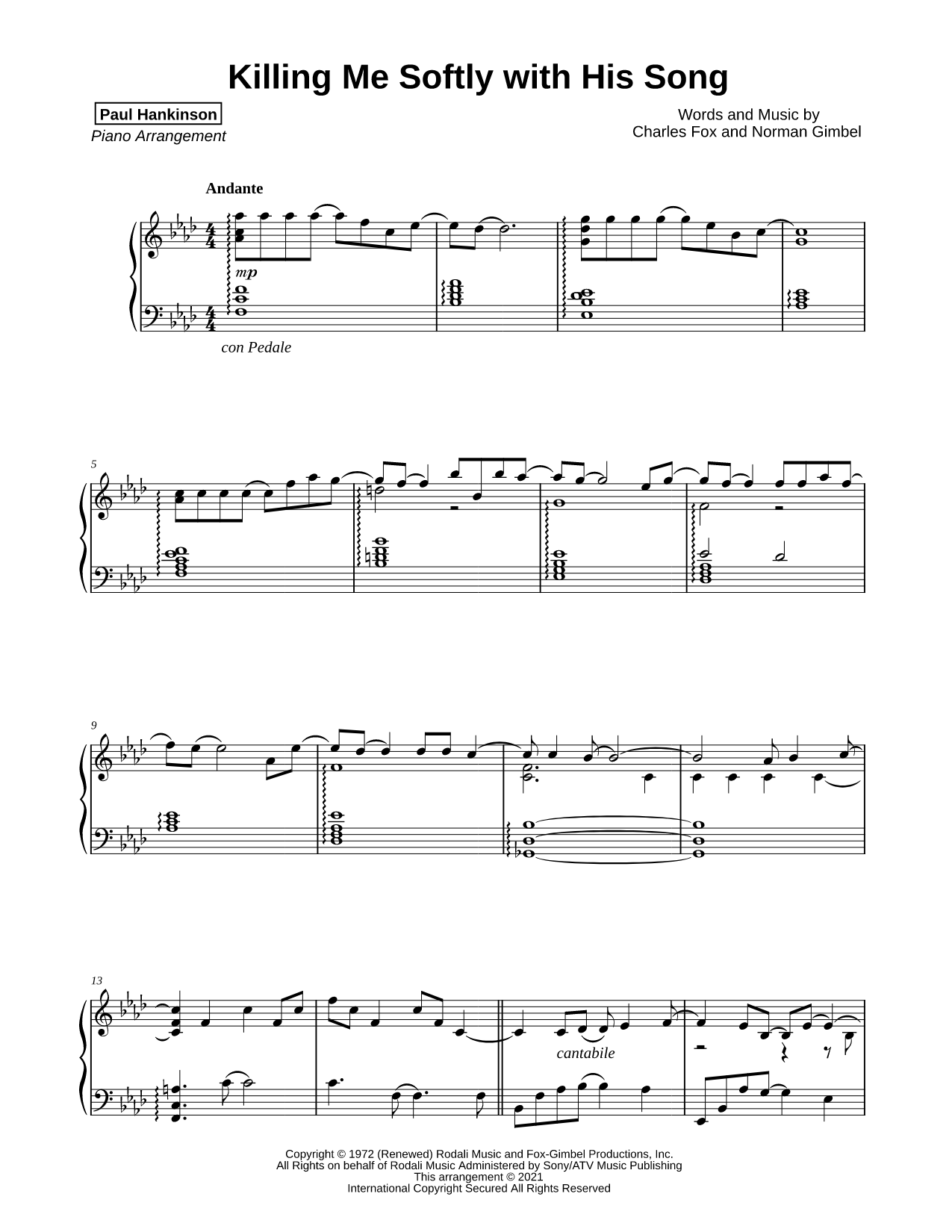 Killing Me Softly with His Song