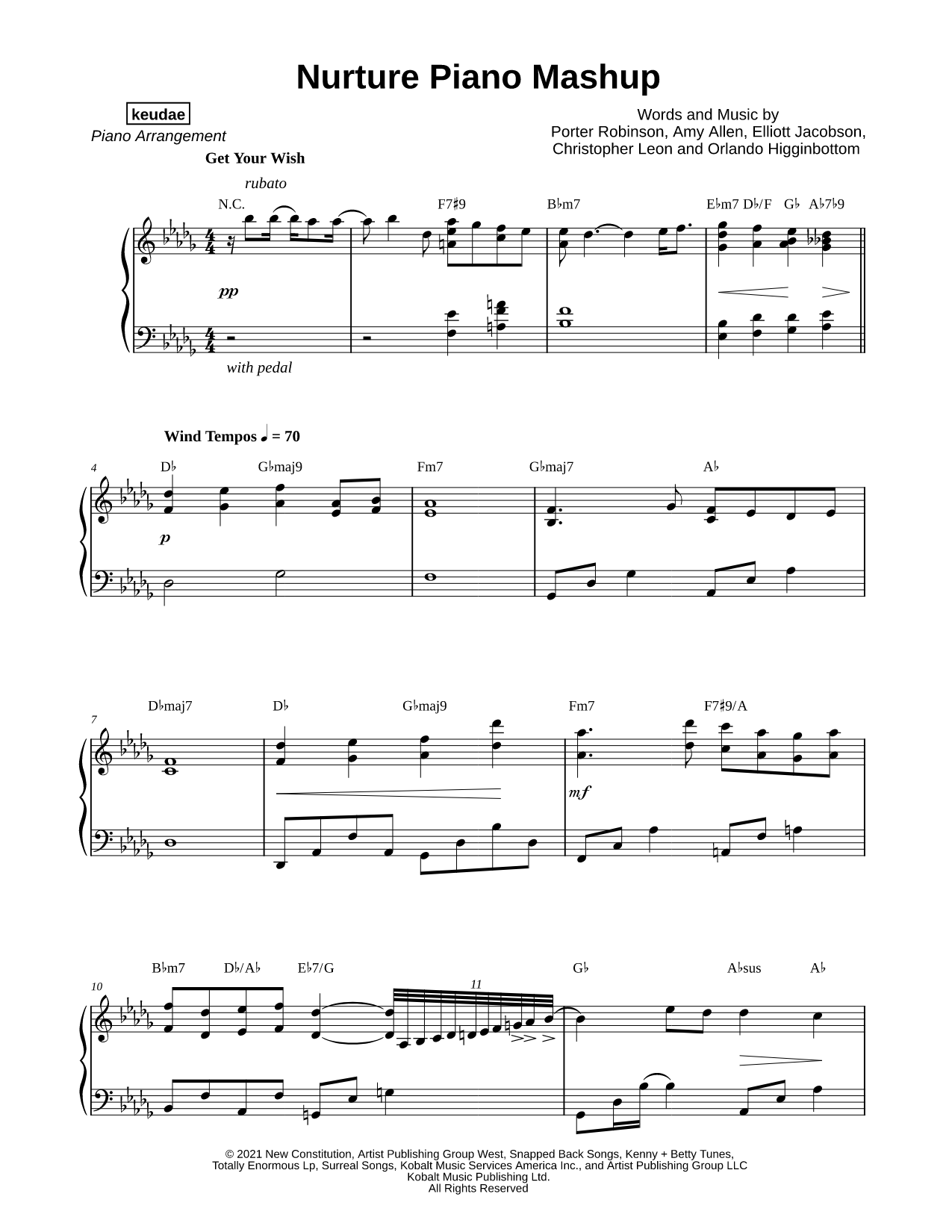 Nurture Piano Mashup