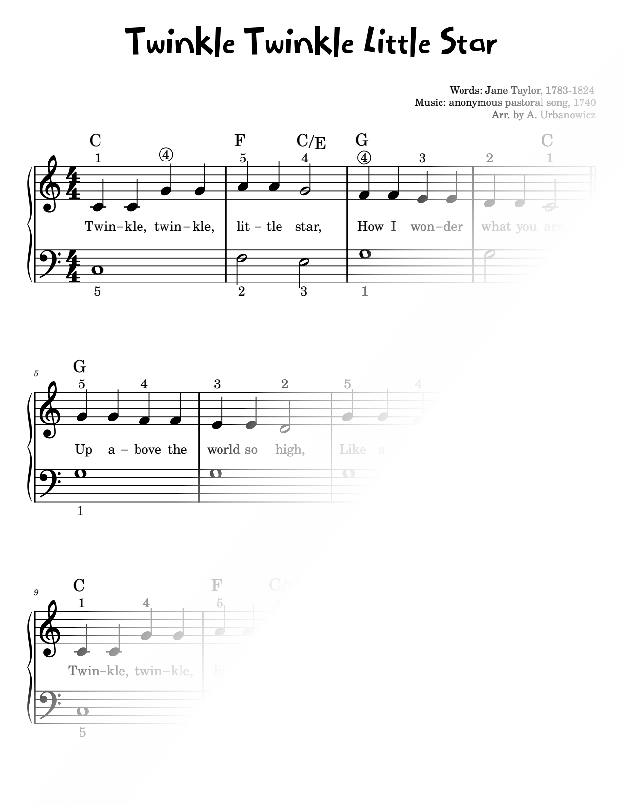 Twinkle Twinkle Little Star [easy]