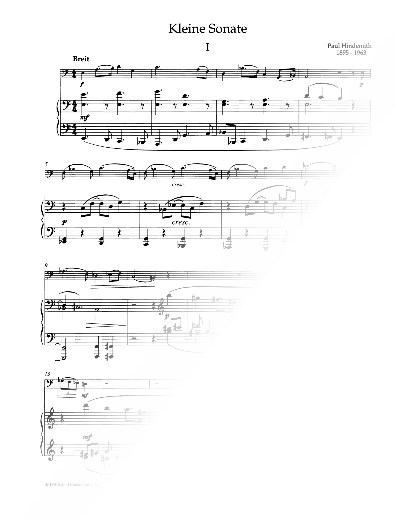 Kleine Sonate - Cello & Piano