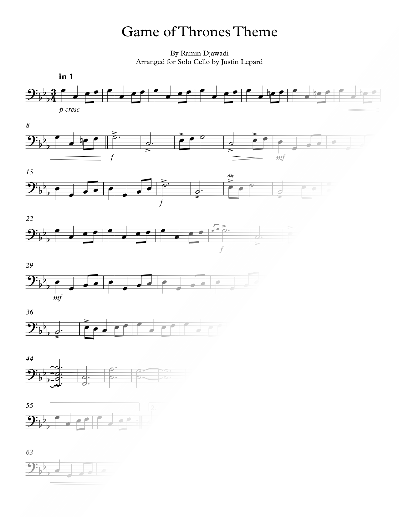 Game of Thrones (Main Theme)