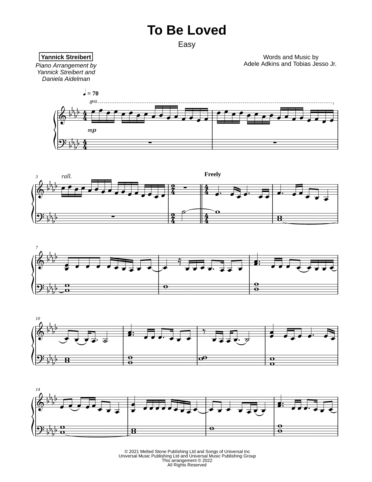 To Be Loved [easy]