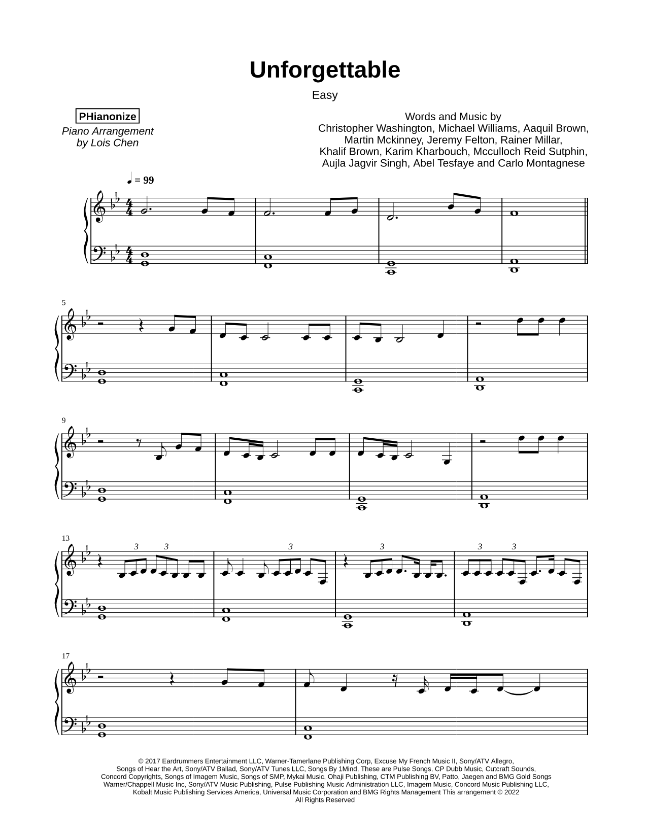 Unforgettable [easy]