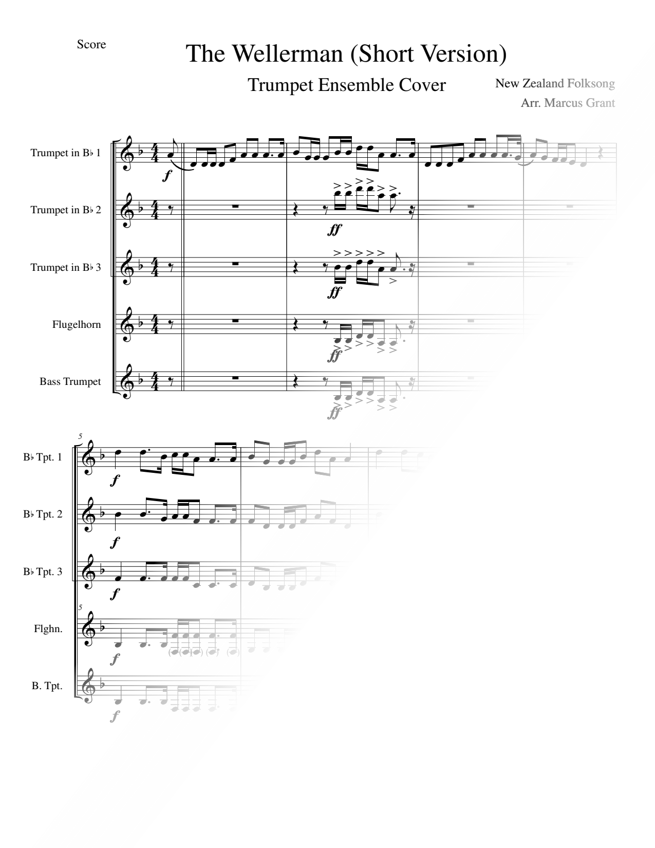 The Wellerman - Trumpet Ensemble [snippet]