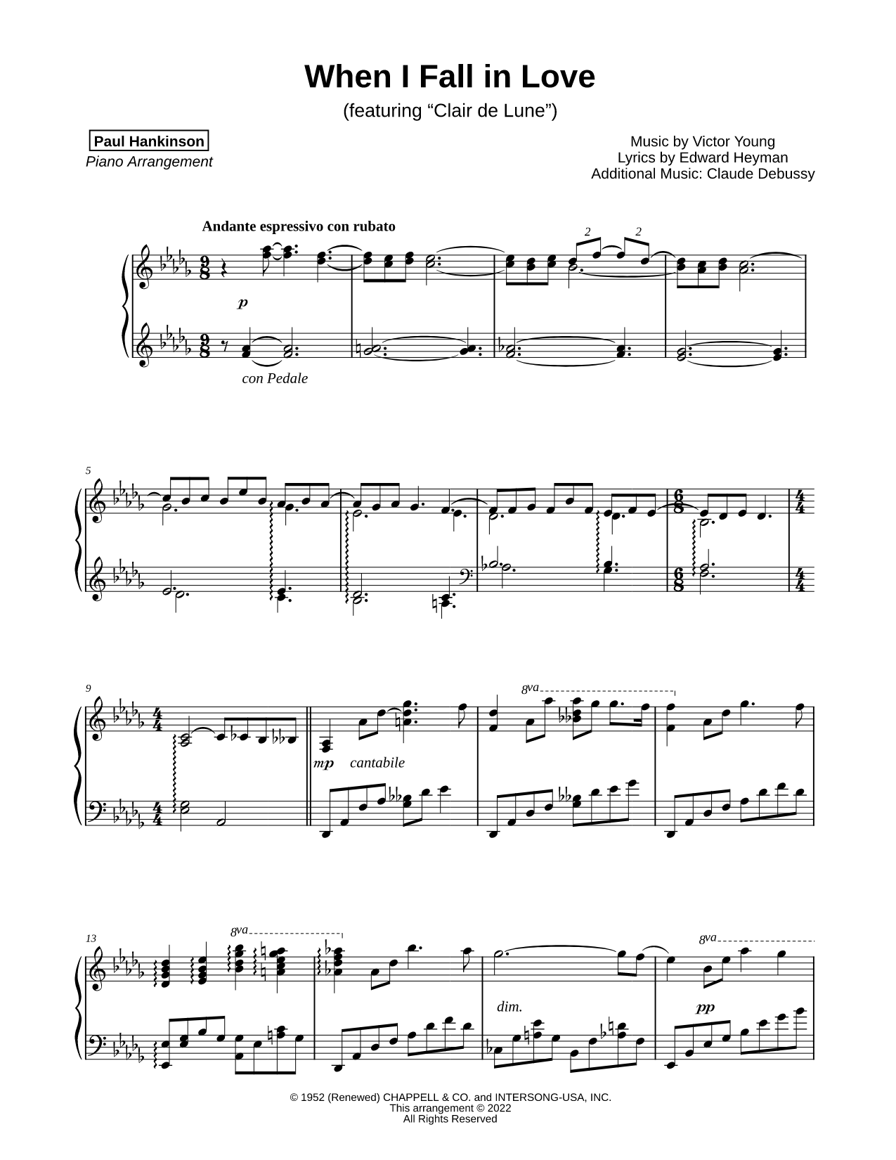 When I Fall In Love (featuring Clair de Lune)