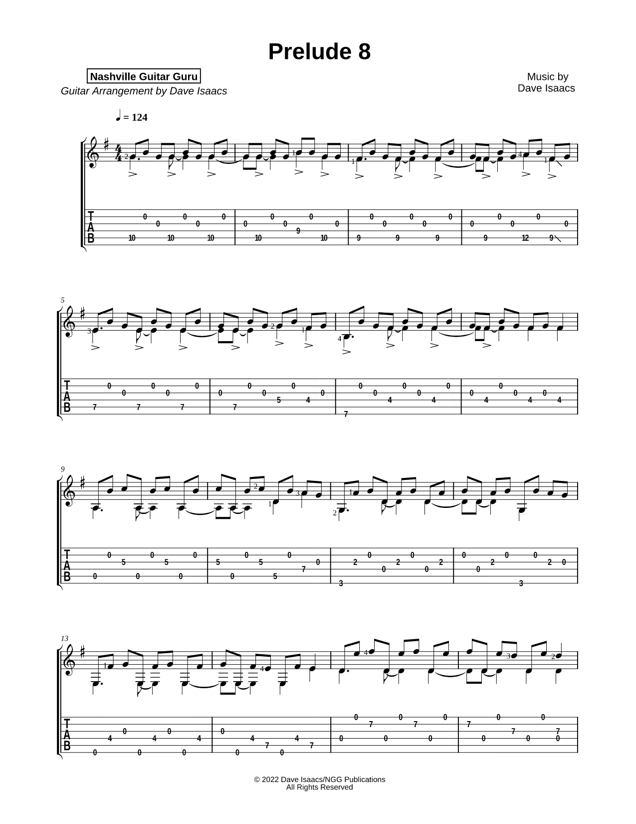 Prelude 8 in G Major