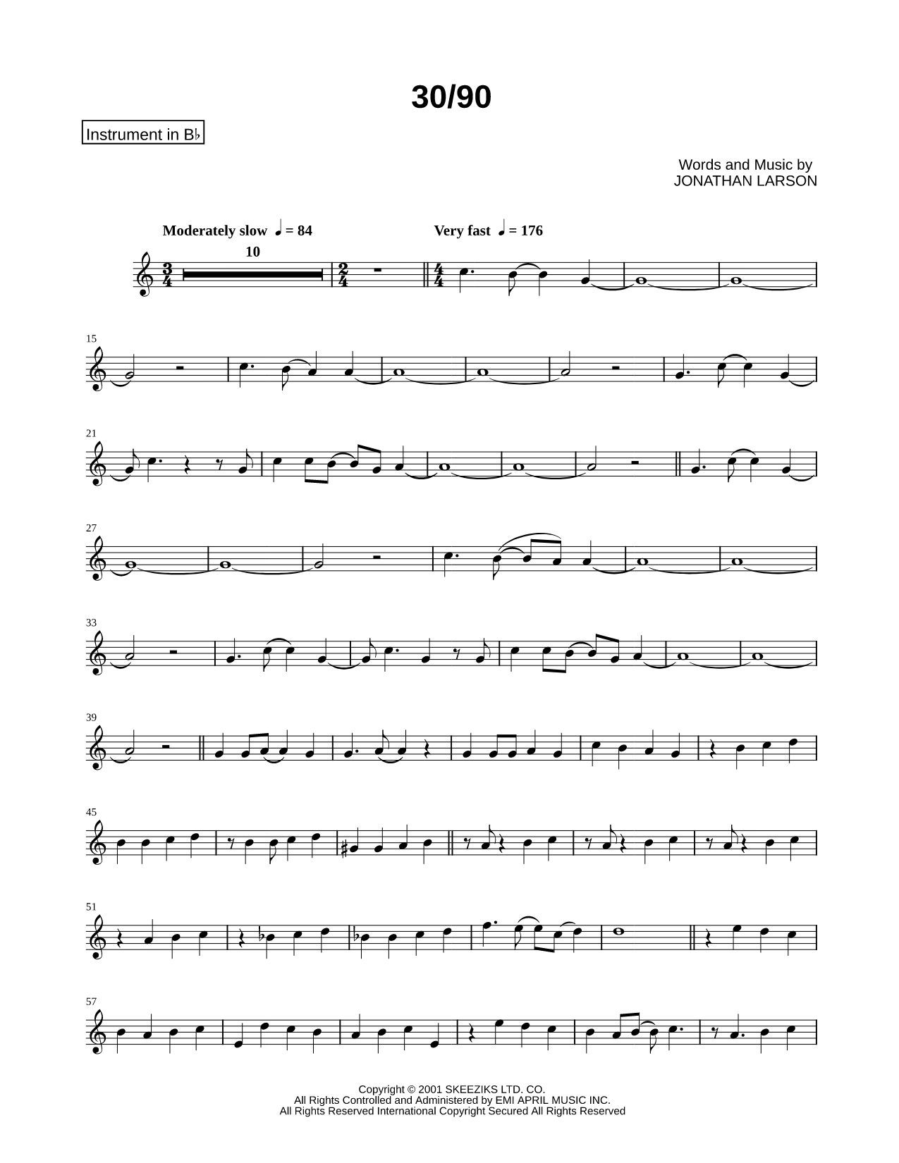 30 / 90 - Bb Instrument